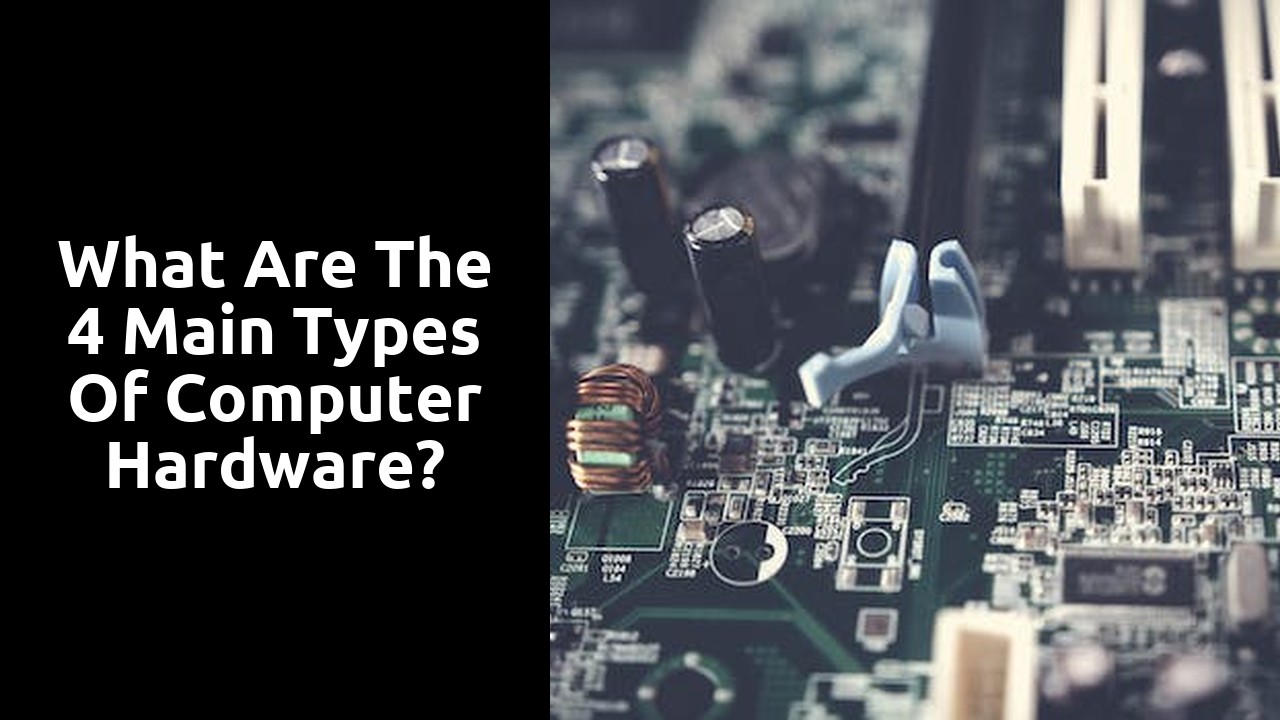 What are the 4 main types of computer hardware?